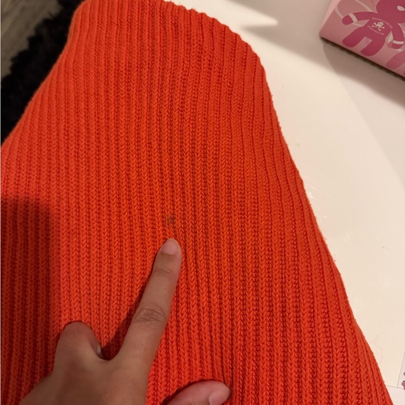 Free People Orange Asymmetrical Sweater - Picture 4 of 4